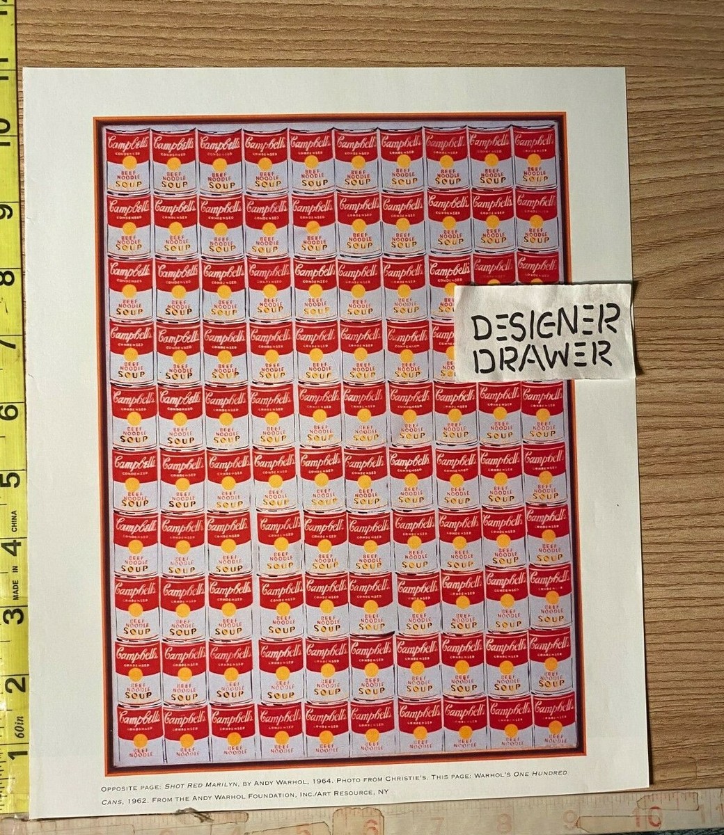 One Hundred Cans Campbell's Soup 1962 Andy Warhol Photo Photograph