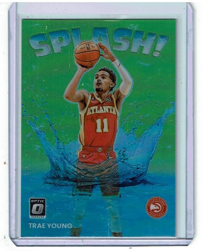 Trae Young 2022 Optic #9 Splash! - Lime Green /149 Price Guide