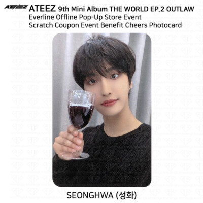ATEEZ OUTLAW Everline Offline POPUP Benefit Stamp Rally Cheers