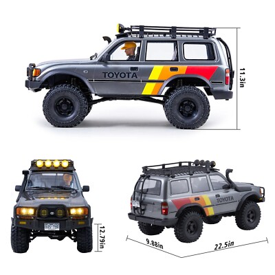 FMS 1/10 FCX10 RC Crawler Land Cruiser LC80 Toyota Licensed 4WD RC