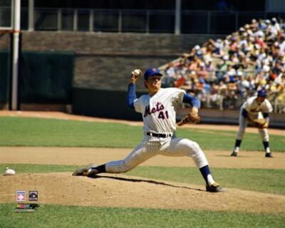 TOM SEAVER New York Mets TERRIFFIC 1968 MLB Action Premium 20x24