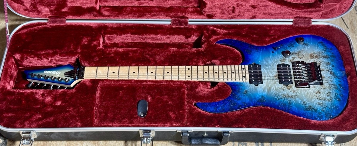 Ibanez Prestige RG652MPB Ghost Fleet Blue Burst MINT DISPLAY RARE