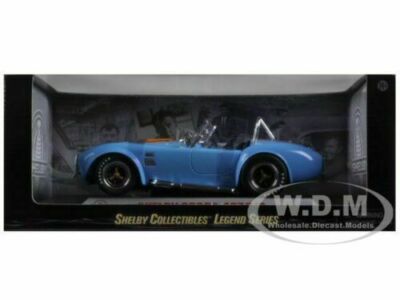 1965 SHELBY COBRA 427 S/C BLUE/ORANGE 1/18 DIECAST BY SHELBY