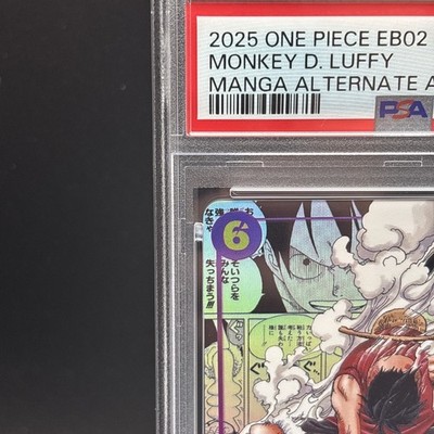 PSA 10 Luffy SEC EB02-061 Manga Alt Art Parallel 25th One Piece