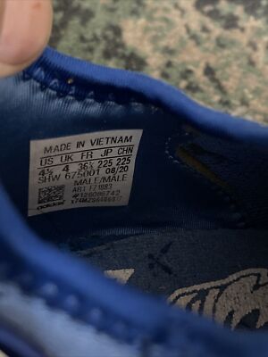 Adidas Ninja ZX 2K Boost FZ1883 Kids Running Shoe - Size 4.5 Blue