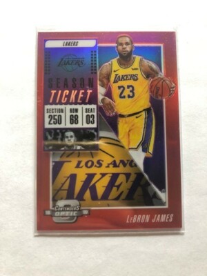 Lebron James 2018 Contenders Optic RED