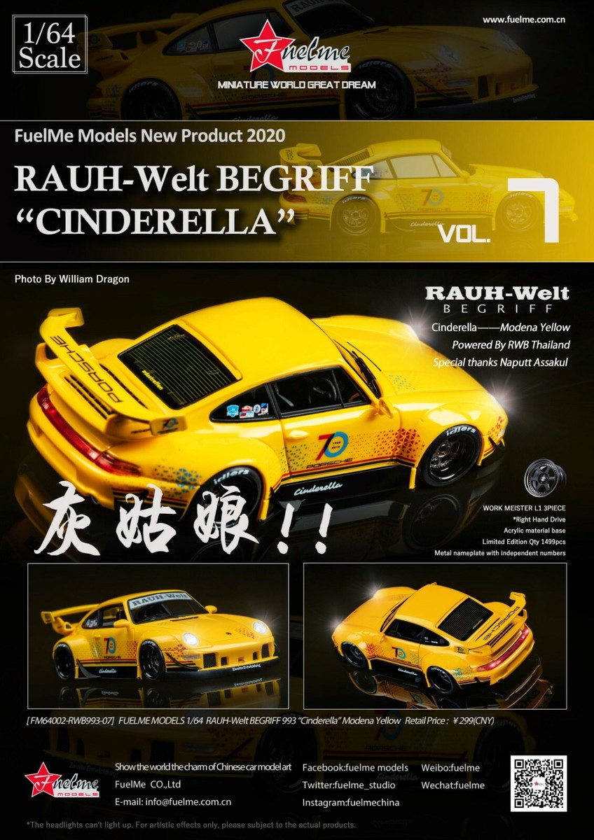 FuelMe 1/64 RAUH-Welt BEGRIFF RWB Porsche 911 (993) “Cinderella