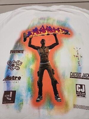 Travis Scott X Fortnite Rage Emote Astronomical CACTUS JACK T