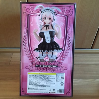 NITRO SUPER SONIC Super Sonico Bunny Ver 1/4 PVC figure FREEing