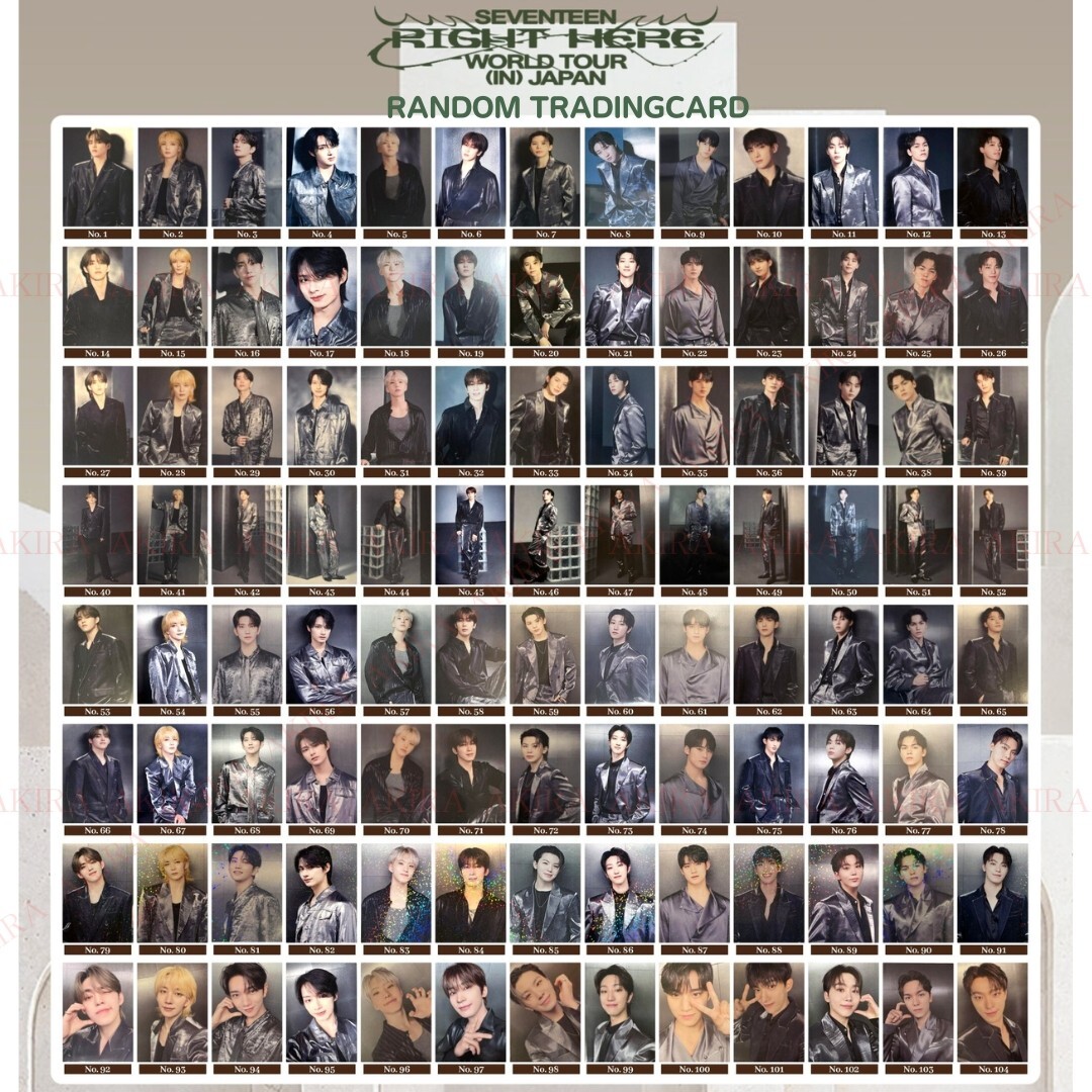 SEVENTEEN RIGHT HERE WORLD TOUR (IN) JAPAN RANDOM TRADING CARD