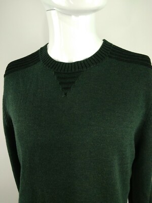 SmartWool Men Summit Lane Crew Sweater Dark Sage Heather Medium