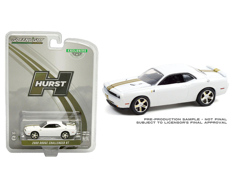 1:64 GreenLight 2009 Dodge Challenger R/T Hurst Performance
