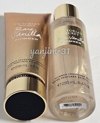 VICTORIA SECRET - BARE VANILLA SHIMMER - FRAGRANCE LOTION N MIST