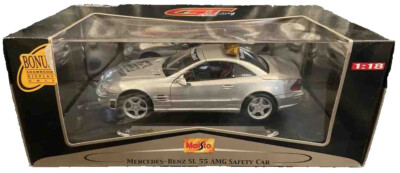 MAISTO MERCEDES-BENZ SL 55 AMG SAFETY CAR 1:18 BONUS SHOWROOM