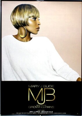 MARY J BLIGE / Growing Pains 2007 Japan Original Promo Poster B2