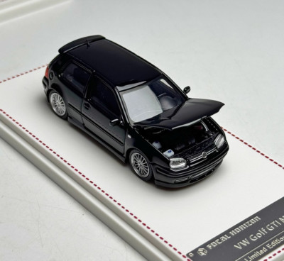 FH 1:64 Black VW Golf GTI MK4 Coupe Sports Model Diecast Metal Car