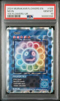 2024 MURAKAMI.FLOWERS COLLECTIBLE TRADING CARD 108 FLOWERS UR #109