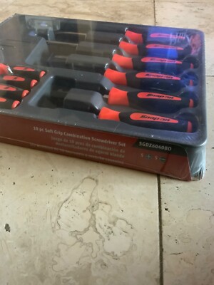 Snap On Orange 10 Pc Instinct Combination Screwdriver Set in Tray