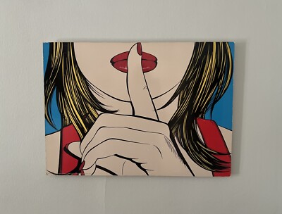Vintage IKEA Pop Art SSSSHHH Deborah Azzopardi Picture/Print On