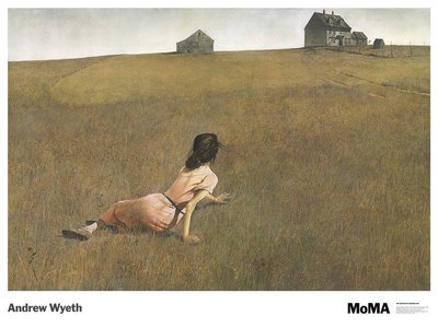 Christina's World by Andrew Wyeth Art Print MOMA Poster Girl in