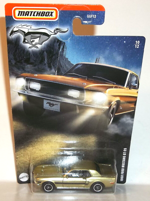 2020 MATCHBOX 1:64 MBX MUSTANG SERIES 10/12 GOLD 1968 FORD MUSTANG