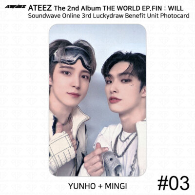 ATEEZ 2nd Album THE WORLD EP.FIN WILL Soundwave 3rd Online Lucky