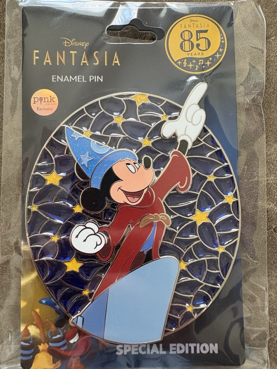 Sorcerer Mickey Stained Glass Fantasia PALM Pin Sold Out Event