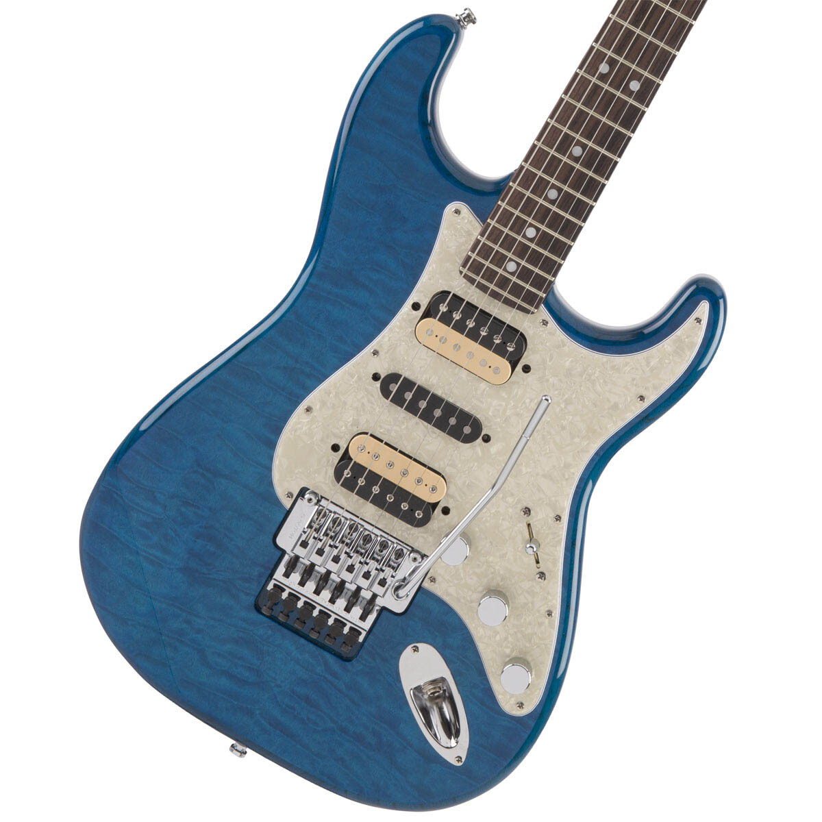 Fender Michiya Haruhata Stratocaster Caribbean Blue Trans made in