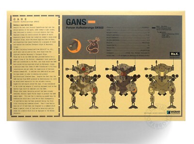 Ma.K Wave SF3D 1/20 MK-31 Land Gans SK602 Maschinen Krieger Model