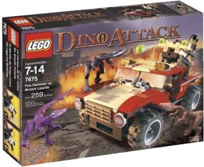 LEGO Dino Attack: Fire Hammer Vs. Mutant Lizards (7475) for sale