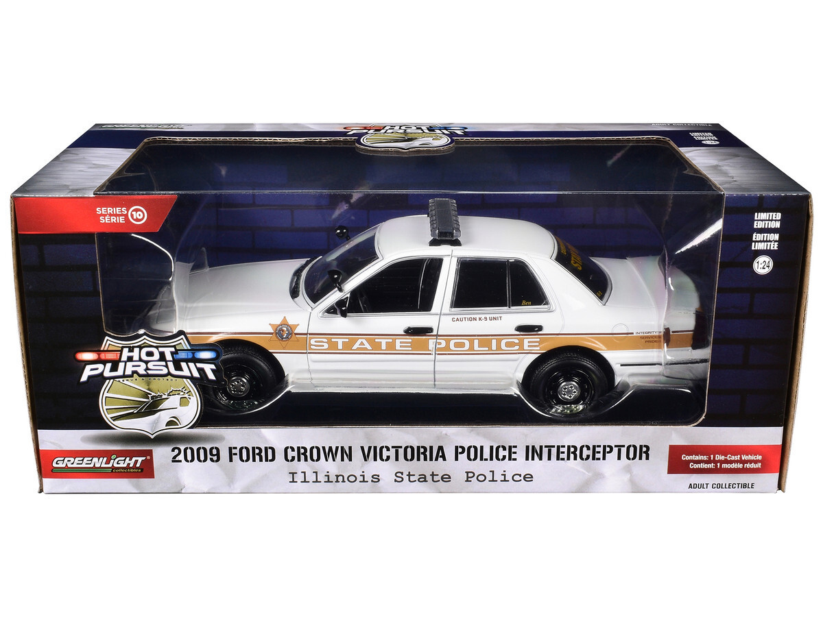 Greenlight 2009 Ford Crown Victoria Illinois State Police 1/24