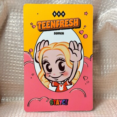 Sumin Official Photocard StayC 3rd Mini Album Teenfresh High Up