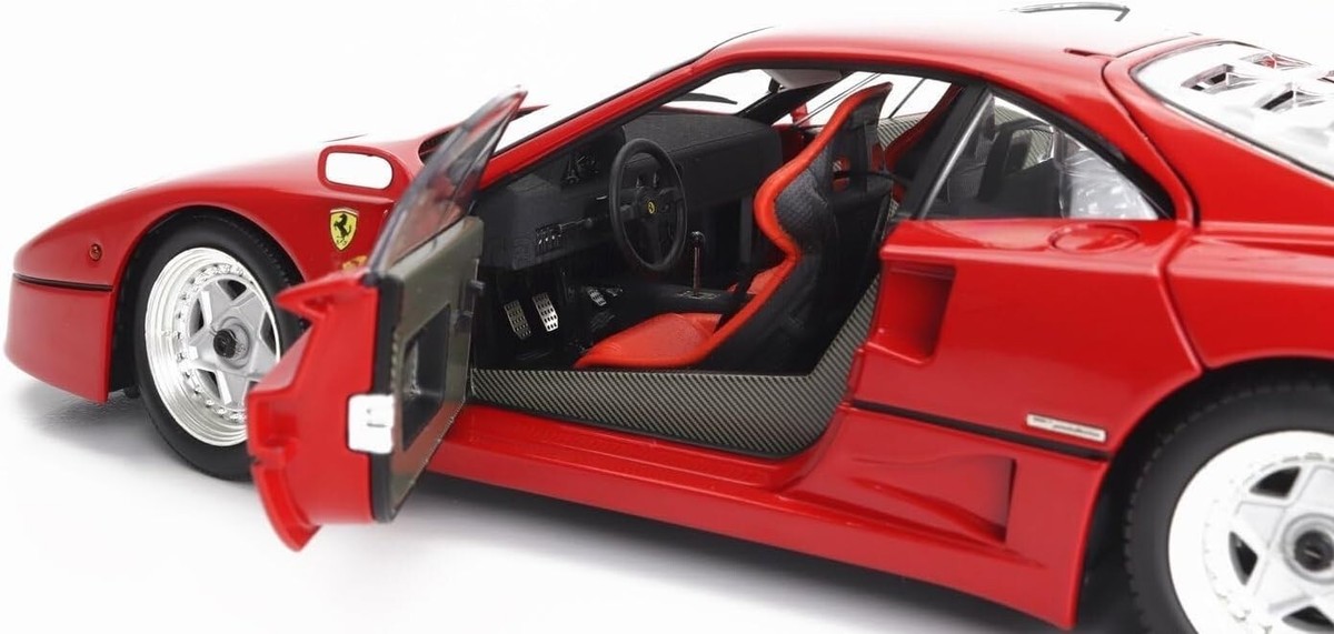 Original 1/18 Ferrari F40 KS08416R Miniature Super Car Toy Hobby