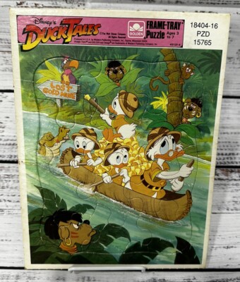 Vintage 90s Duck Tales Tray Disney Puzzle 18404-16 PZD 15765