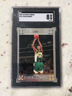 2007-08 Topps Chrome #131 Kevin Durant Rookie Card RC Supersonics