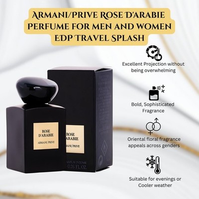 Giorgio Armani Prive Rose D'Arabie EDP 0.25 oz Mini Perfume | eBay