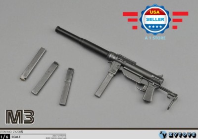 1/6 Scale M3 Submachine Gun World War II US Army Toys Weapon