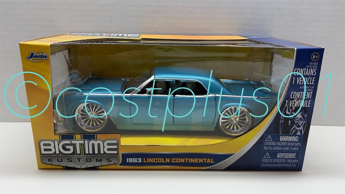 JADA BTK 1963 LINCOLN CONTINENTAL 1:24 BLUE WITH CHROME WHEELS