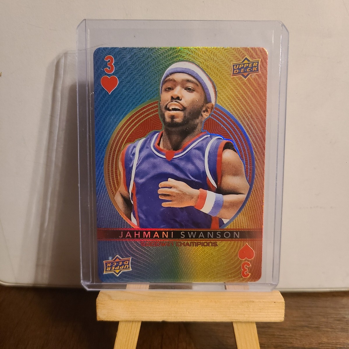 2022 UD Goodwin Champions Jahmani Swanson No. 3 Red Of Hearts