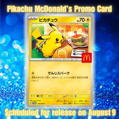 PSL Pikachu 020/M-P McDonald's Promo 2025 Pokemon Card Japanese NM