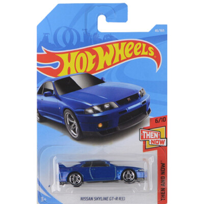 2018 Hot Wheels Nissan Skyline GT-R R33 Then and Now 46/365 Blue