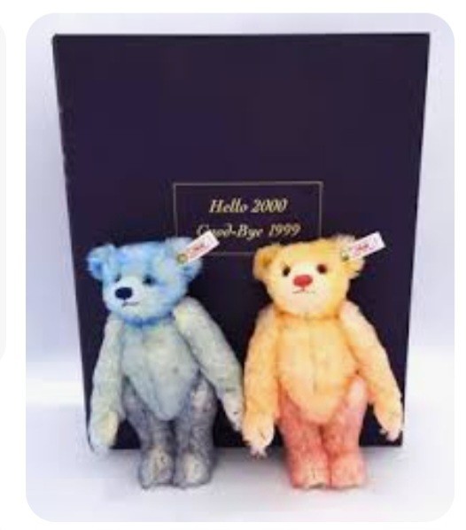 Steiff 'Goodbye 1999 Hello 2000 limited edition #2900 | eBay UK