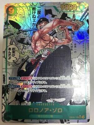 One Piece Card Roronoa Zoro OP06-118 SEC Comic Art Super Parallel