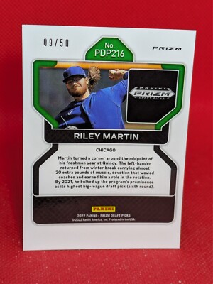 2022 Panini Prizm Draft Picks - Riley Martin #PDP216 Neon Orange