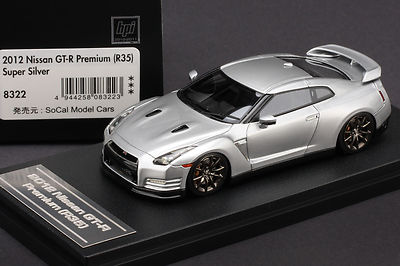 Nissan R35 GT-R Premium - Super Silver - HPI 1/43 #8322 Resin | eBay