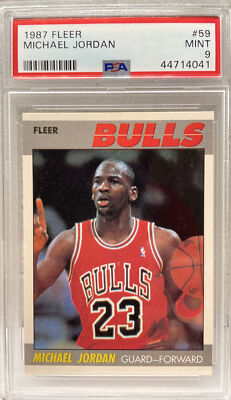 1987 Fleer MICHAEL JORDAN #59 PSA 9 MINT 2nd Year Basketball Card