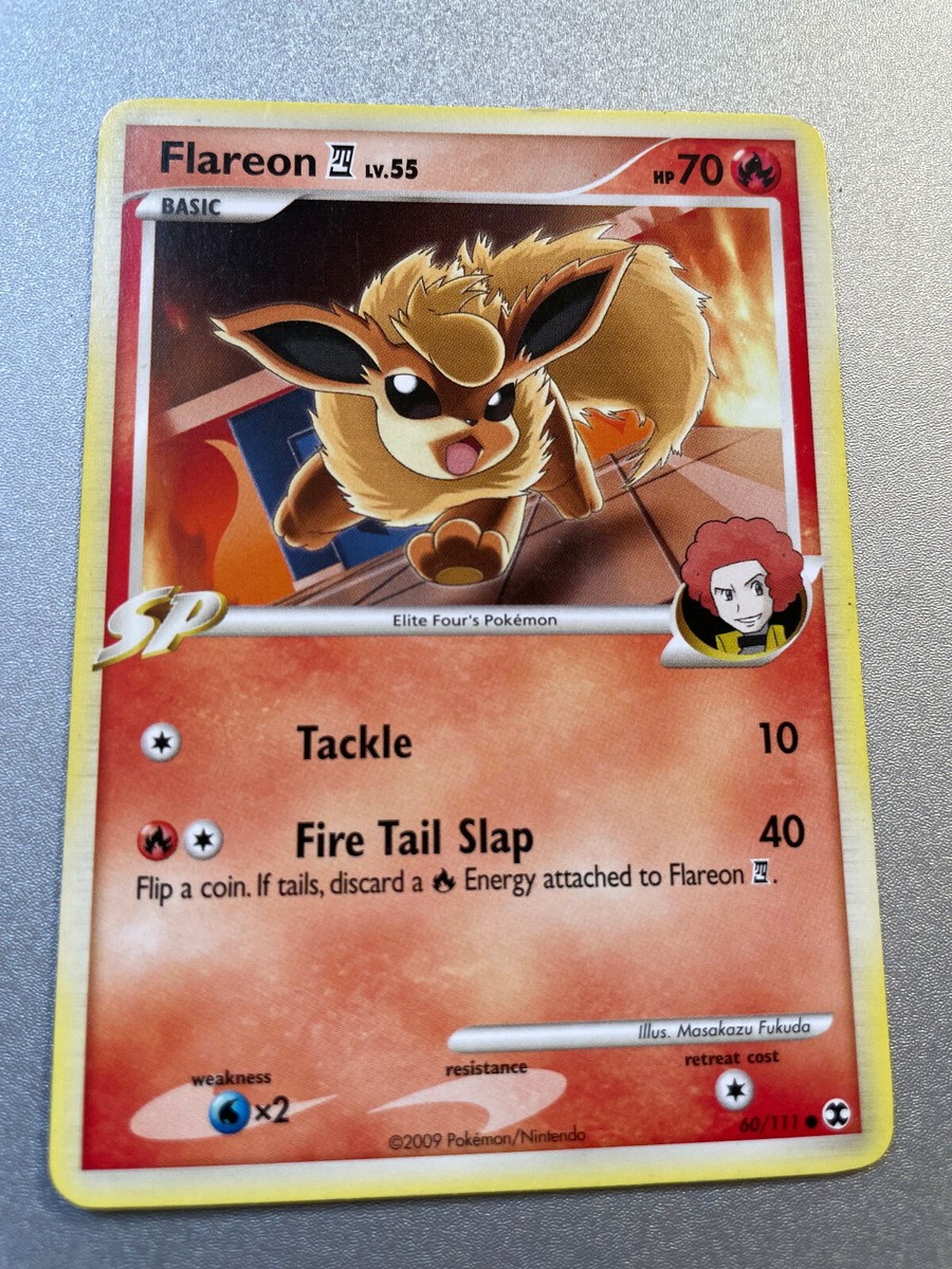 Flareon 60/111 - Rising Rivals - Common - Pokémon Card - 2009 - LP