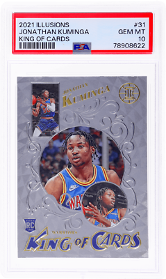 2021-22 Panini Illusions - King of Cards Jonathan Kuminga #31 (RC