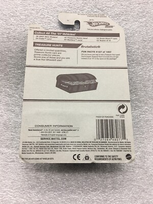 Hot Wheels Treasure Hunt #127/180 Brutalistic # 7/12 NEW ON CARD