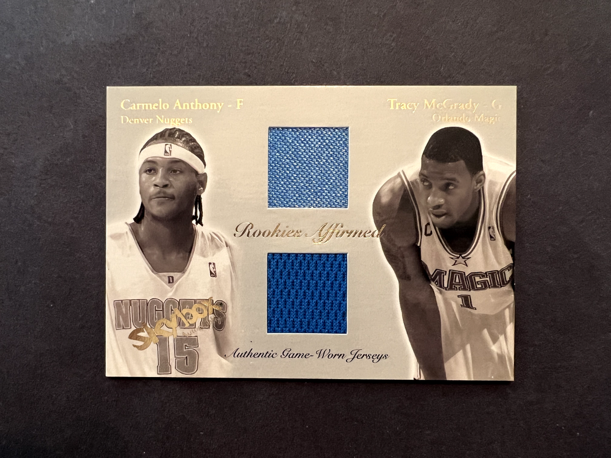 Tracy Mcgrady&Carmelo Anthony ダブルサインカード Tracy